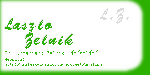 laszlo zelnik business card